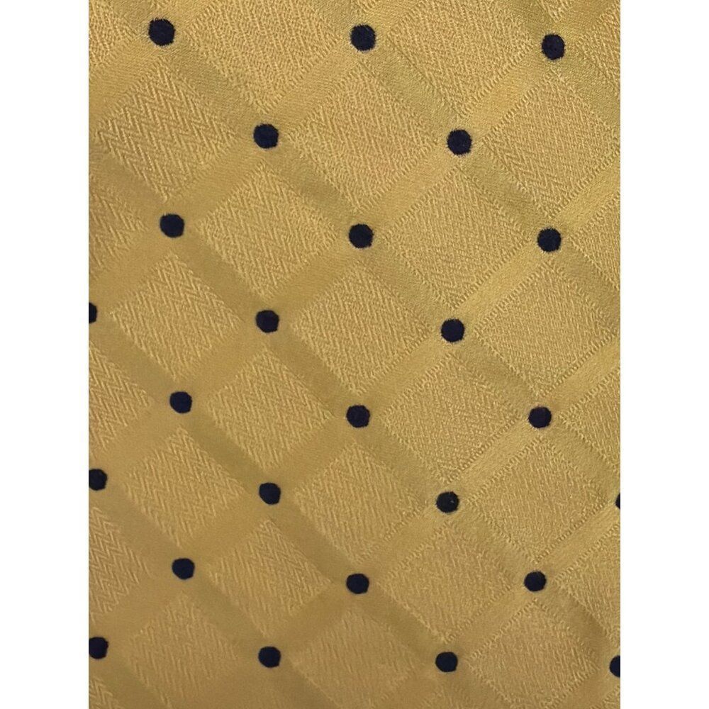 Tommy Hilfiger Yellow Blue Polka Dot Silk Men’s Necktie